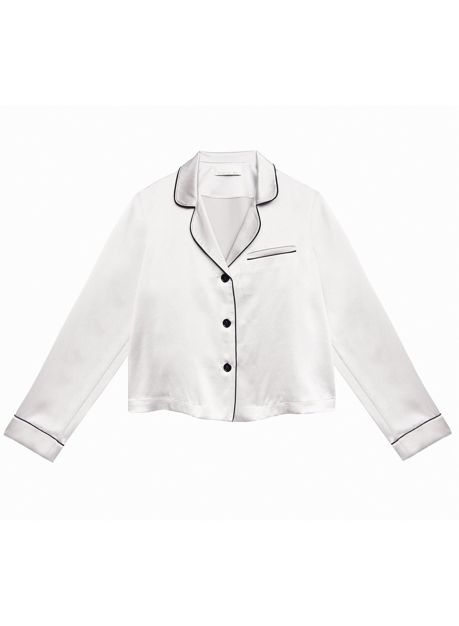 Platinum/black - Fleur PJ Top | Fleur du Mal - DEMO