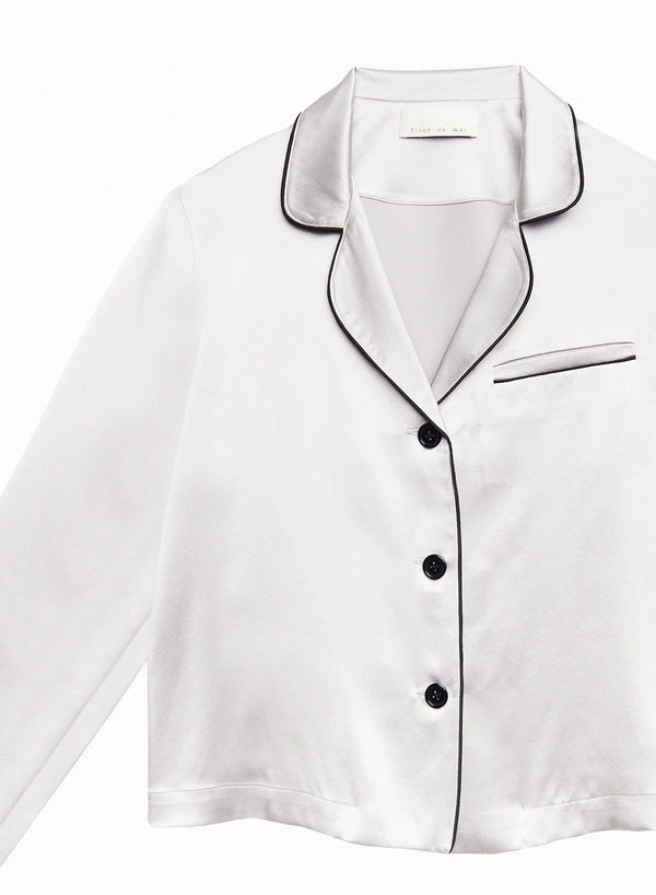 Platinum/black - Fleur PJ Top | Fleur du Mal - DEMO