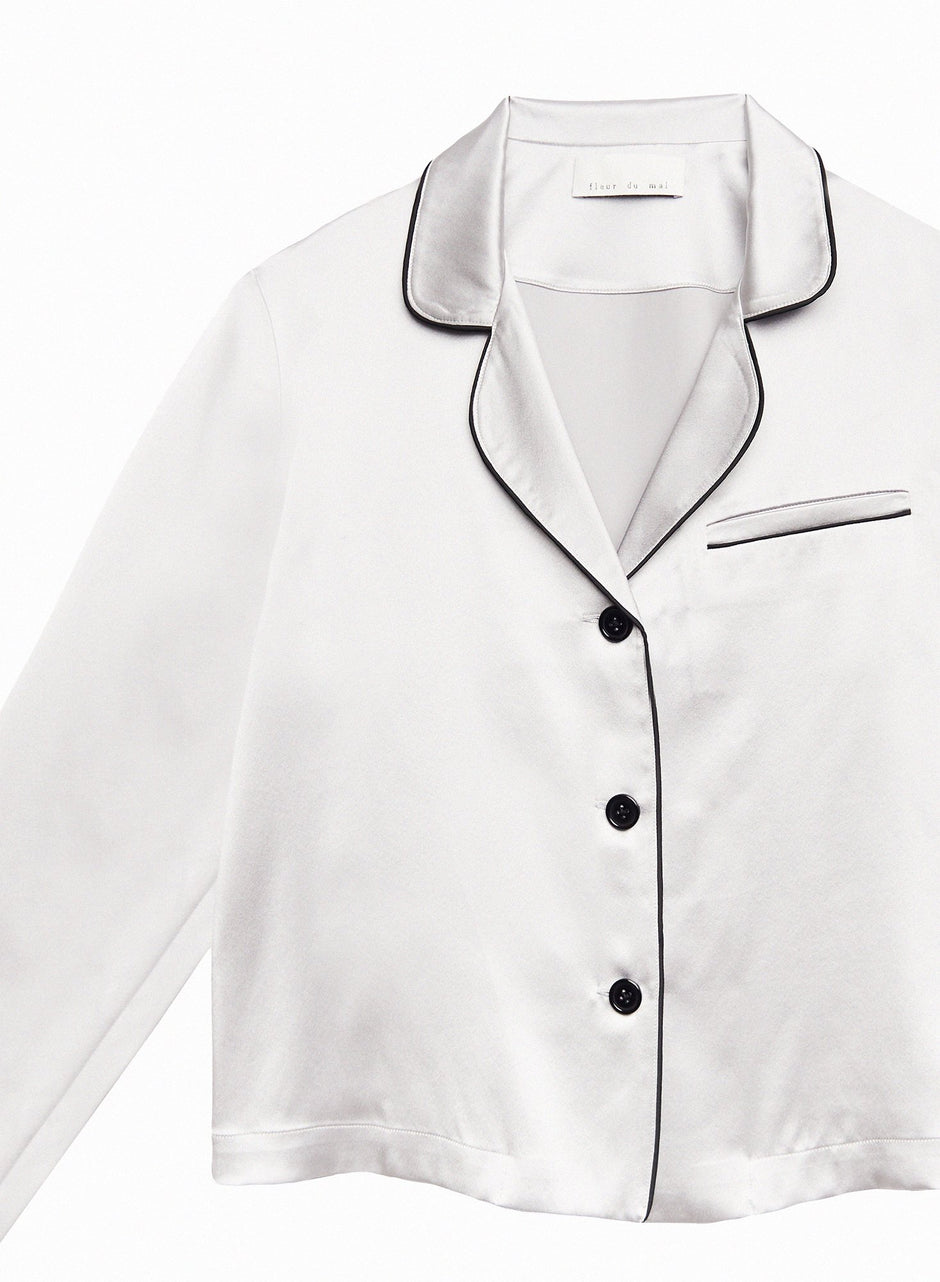 Platinum/black - Fleur PJ Top | Fleur du Mal - DEMO