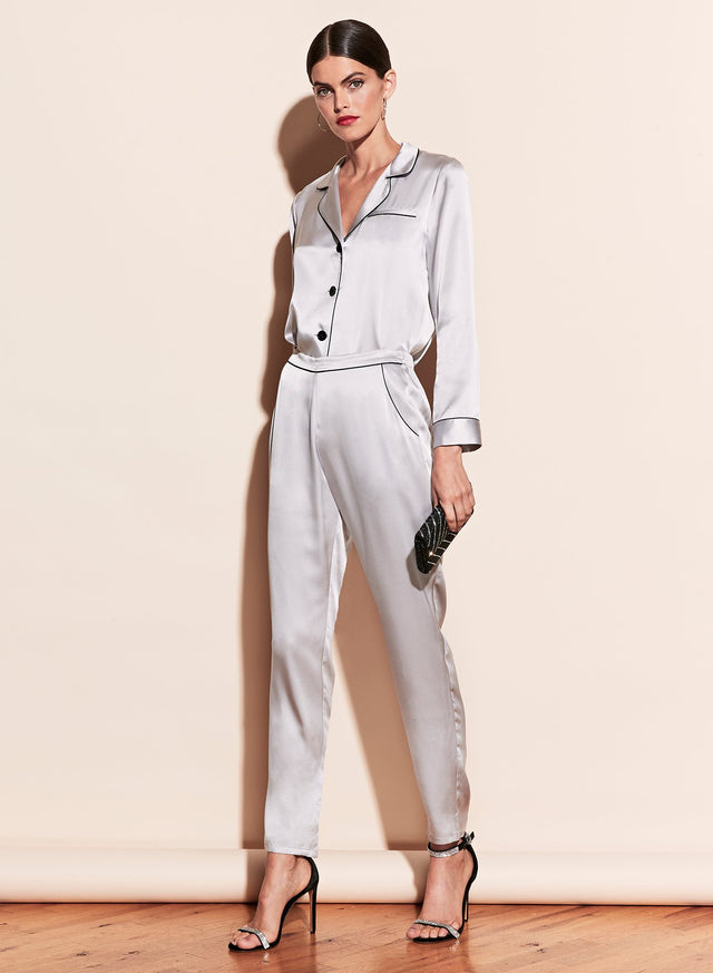 Platinum/black - Fleur PJ Top | Fleur du Mal - DEMO