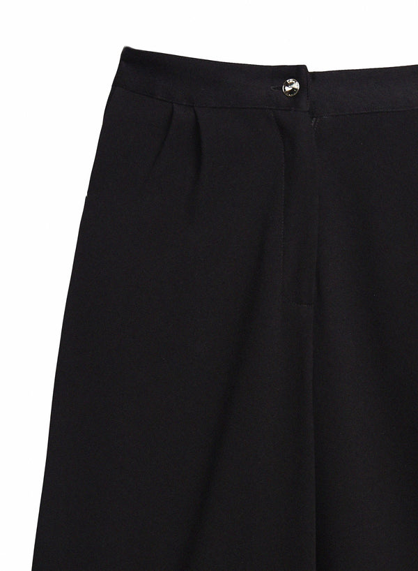 Black - Pleated Pant | Fleur du Mal - DEMO