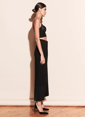 Black - Pleated Pant | Fleur du Mal - DEMO