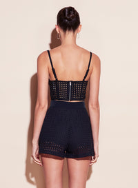 Eyelet Balconette Bustier Top