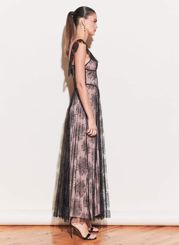 Black - Pleated Tulle Gown With Slip | Fleur du Mal - DEMO