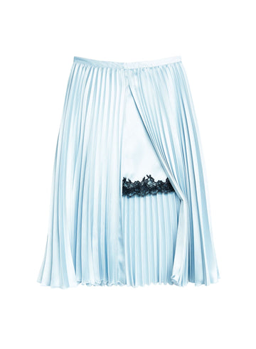 Glacier - Pleated Lace Insert Skirt | Fleur du Mal - DEMO