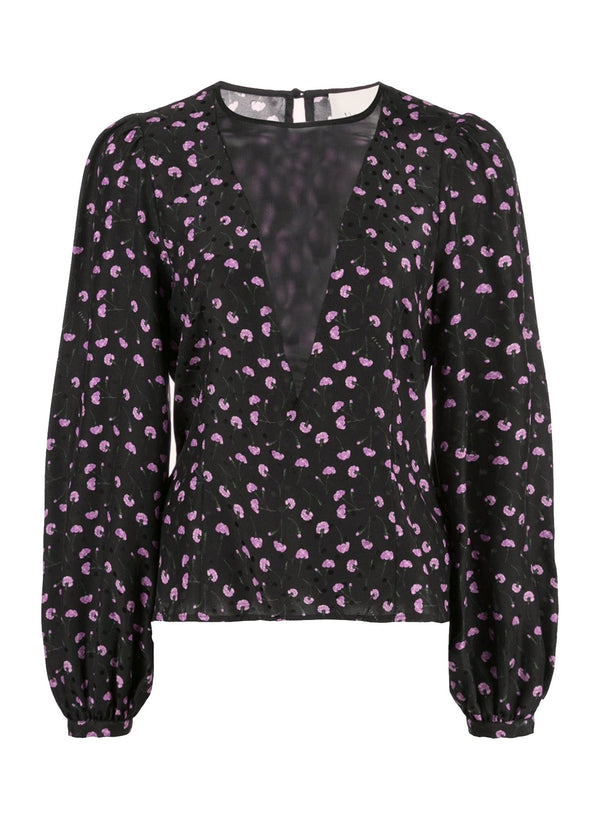 Rose quartz carnation - Contour Blouse | Fleur du Mal - DEMO