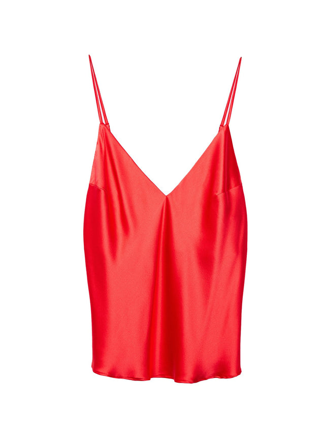 Red poppy - Luxe V-Neck Cami | Fleur du Mal - DEMO
