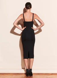 Ribbed Knit Bustier Dress