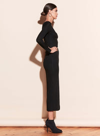 Ribbed Skirt With Slit
