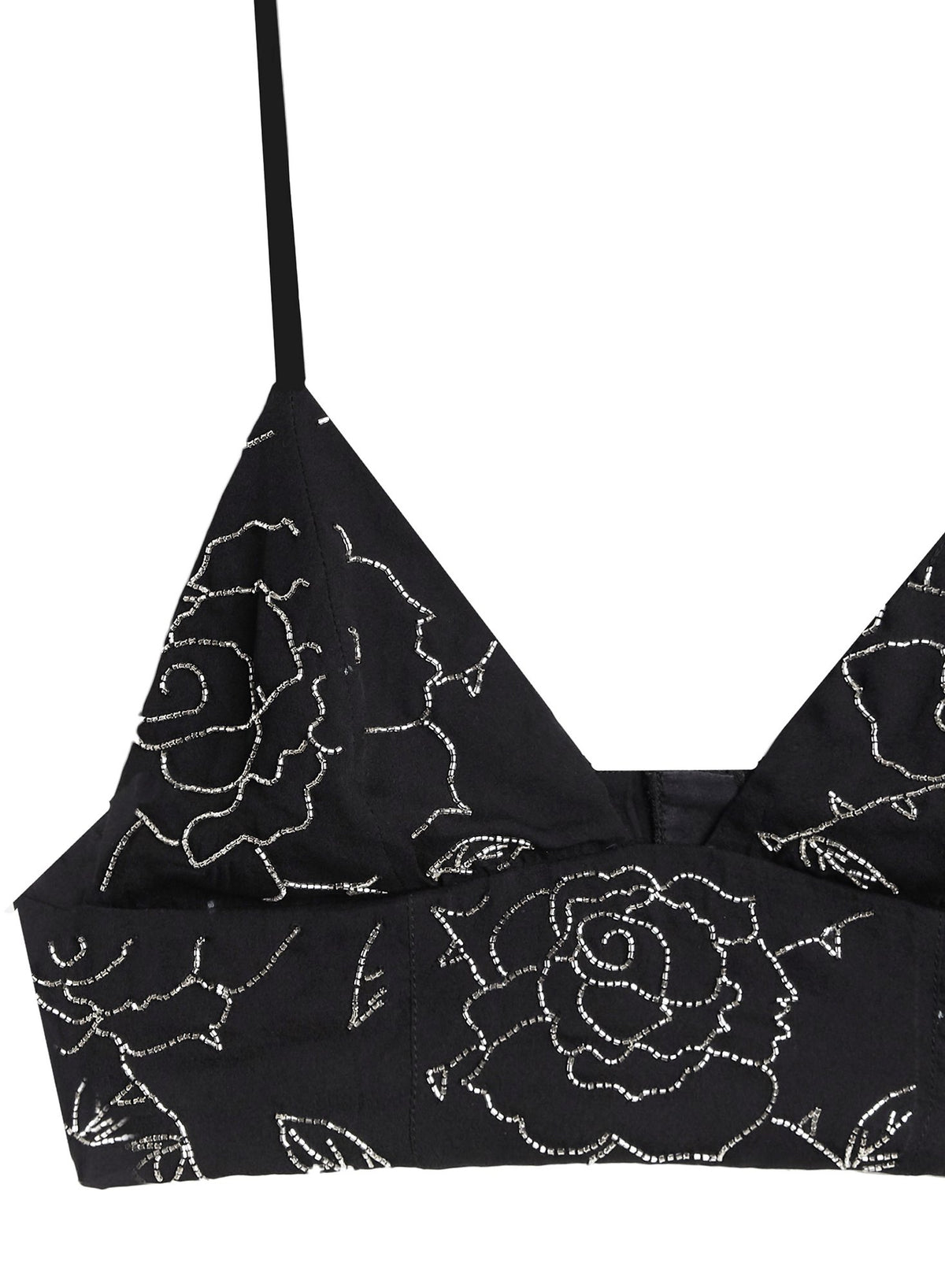 Rose Beaded Bra Top