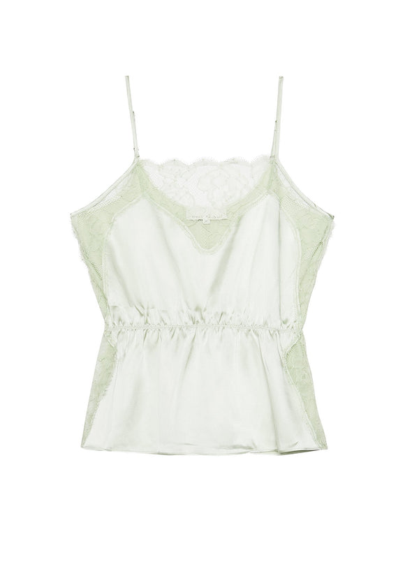 Celadon - Satin Rose Lace Cami | Fleur du Mal - DEMO