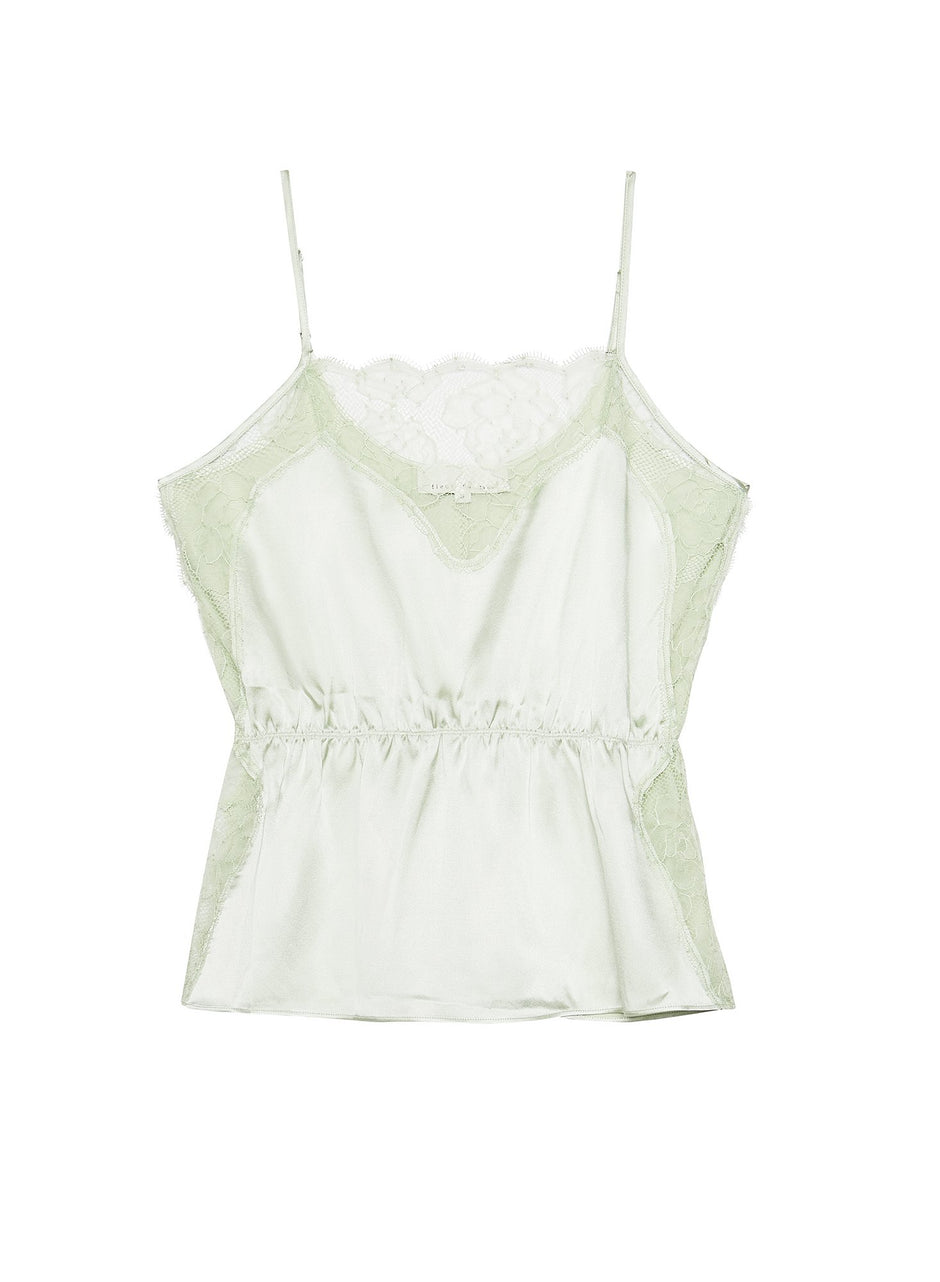 Celadon - Satin Rose Lace Cami | Fleur du Mal - DEMO