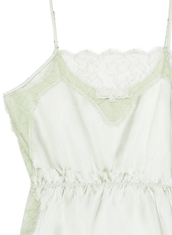 Celadon - Satin Rose Lace Cami | Fleur du Mal - DEMO