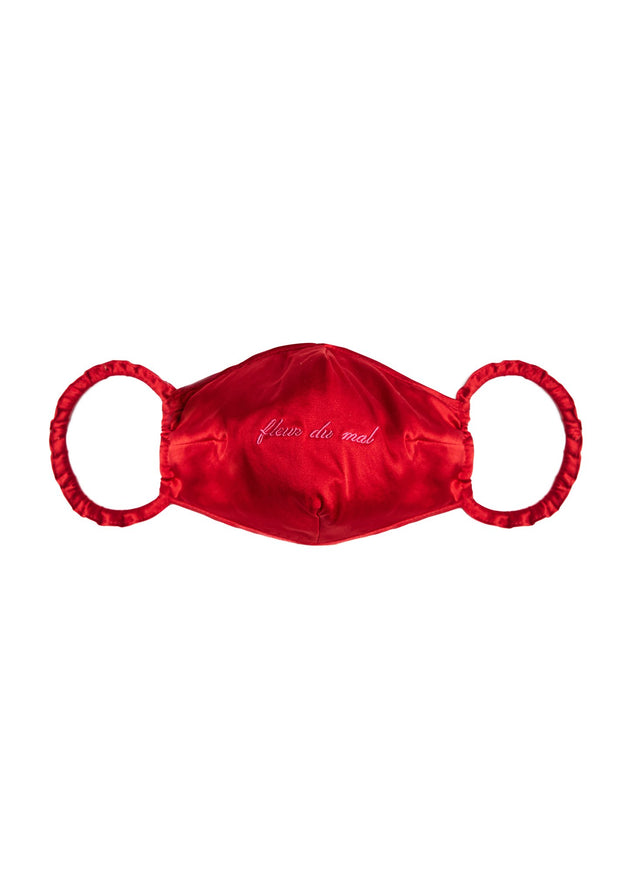 Rouge - Logo Silk Face Mask | Fleur du Mal - DEMO