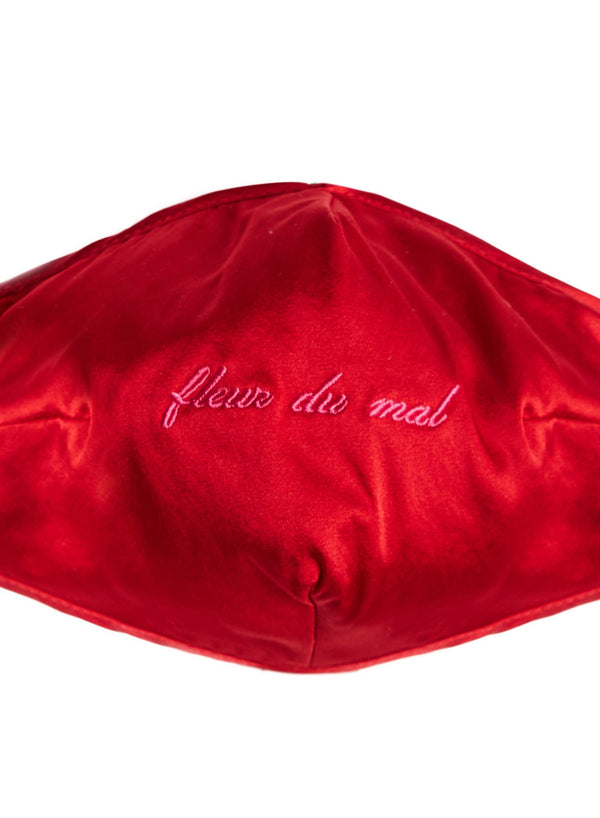 Rouge - Logo Silk Face Mask | Fleur du Mal - DEMO