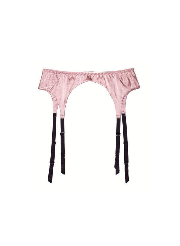 Rose pink - Top Stitch Garter Belt | Fleur du Mal - DEMO