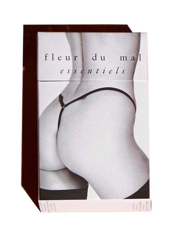 Black - Charlotte Lace No Show V-String | Fleur du Mal - DEMO