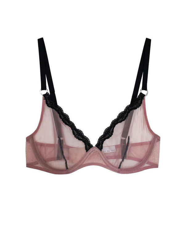 Petal - Sheer Tulle Demi Bra | Fleur du Mal - DEMO