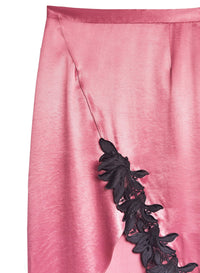 Rosewood Luster Asymmetrical Skirt