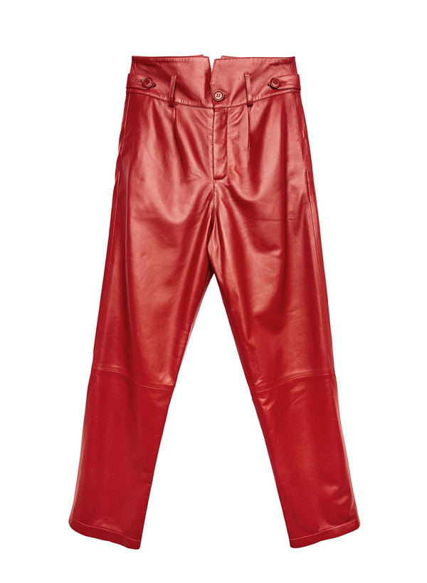 Sienna - Leather V-Yoke Pant | Fleur du Mal - DEMO