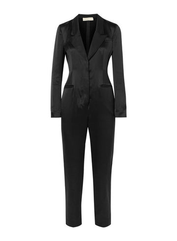 Black - Silk Jumpsuit | Fleur du Mal - DEMO