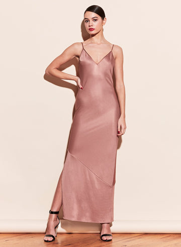 Tan - Slink Away Dress | Fleur du Mal - DEMO