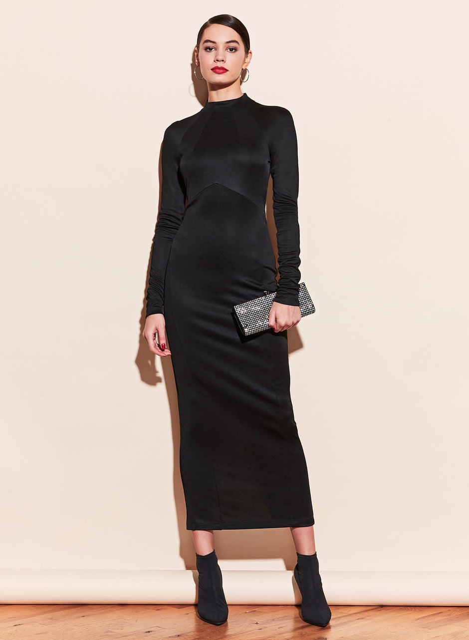 Black - Slinky Long Dress | Fleur du Mal - DEMO