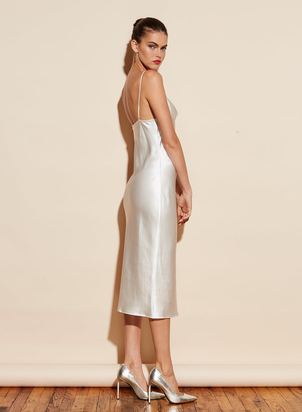 Ivory - Cowl Neck Slip Dress | Fleur du Mal - DEMO