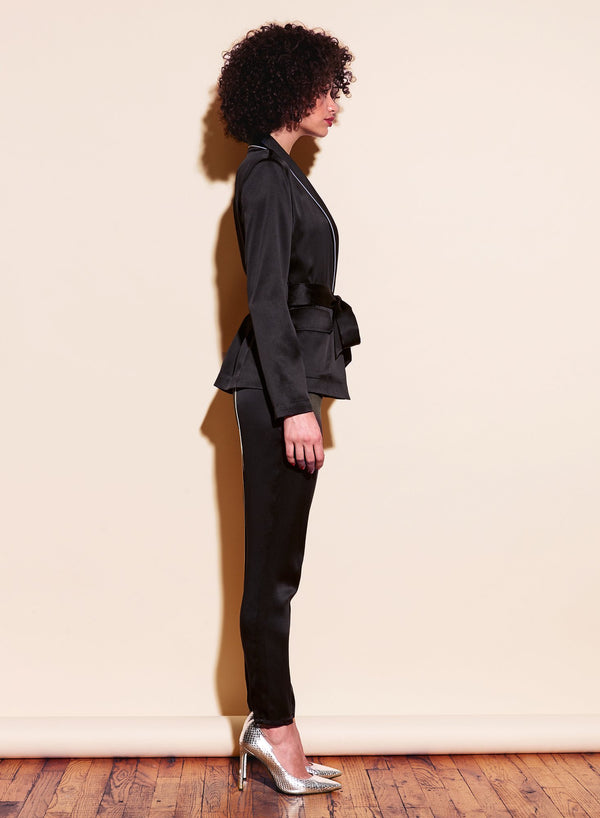 Black - Smoking Jacket | Fleur du Mal - DEMO