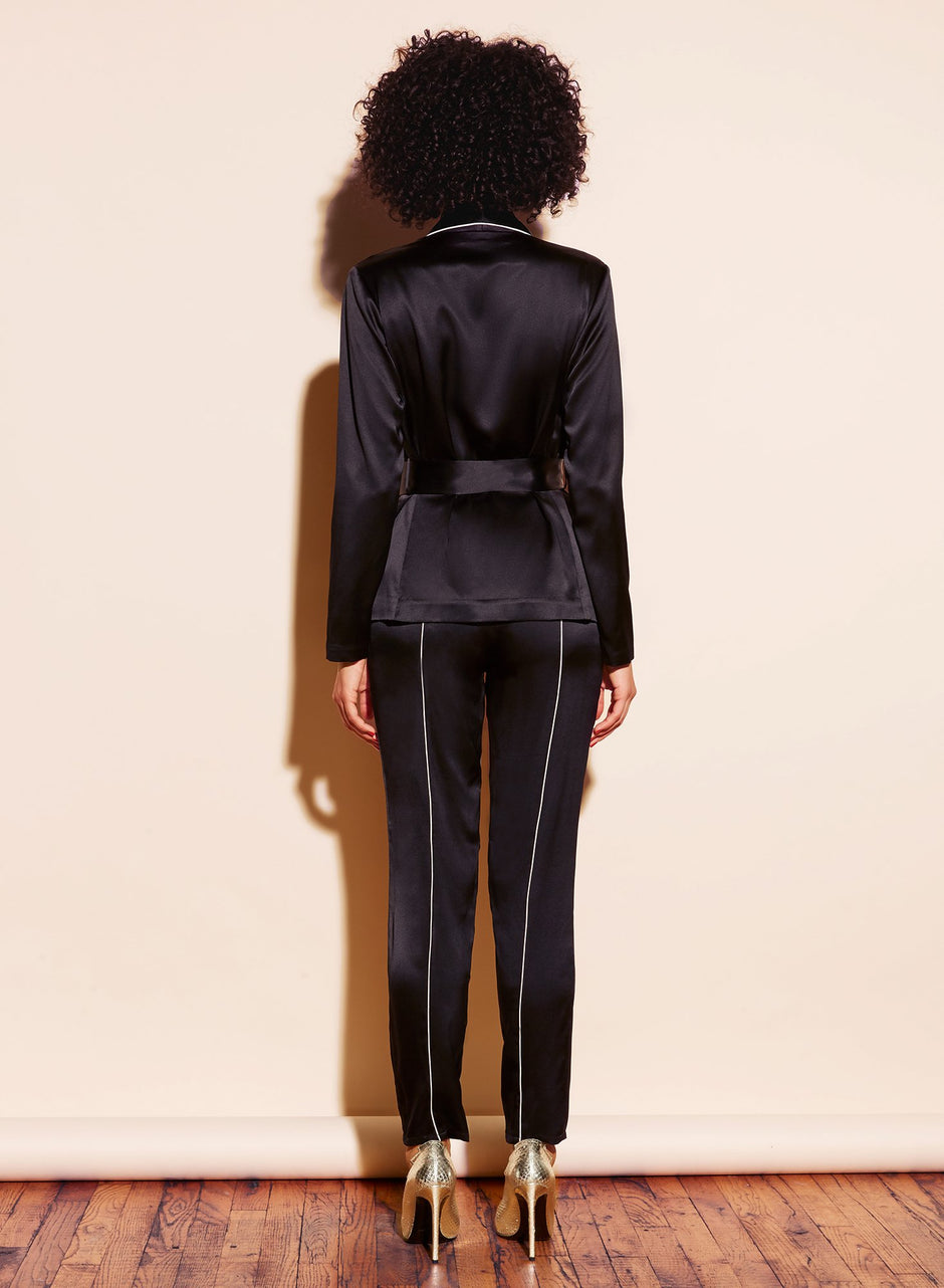 Black - Smoking Jacket | Fleur du Mal - DEMO