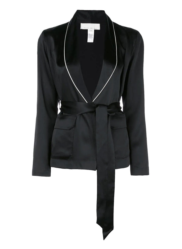 Black - Smoking Jacket | Fleur du Mal - DEMO