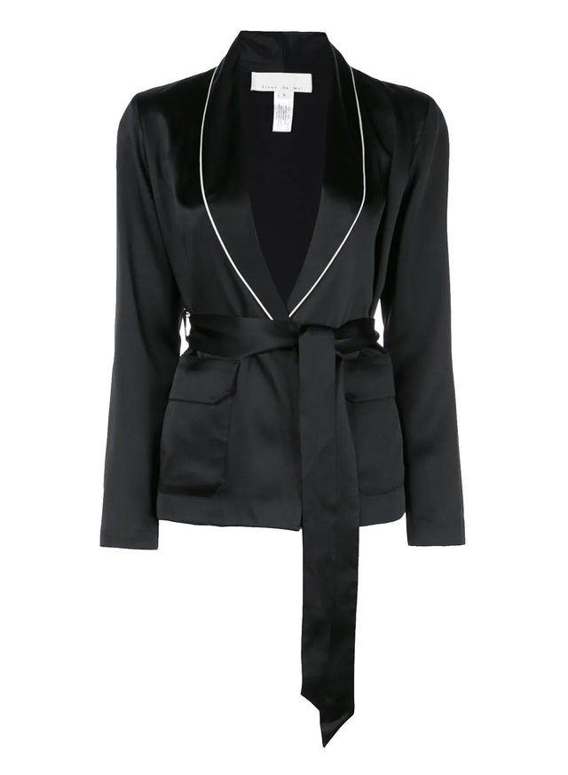Black - Smoking Jacket | Fleur du Mal - DEMO