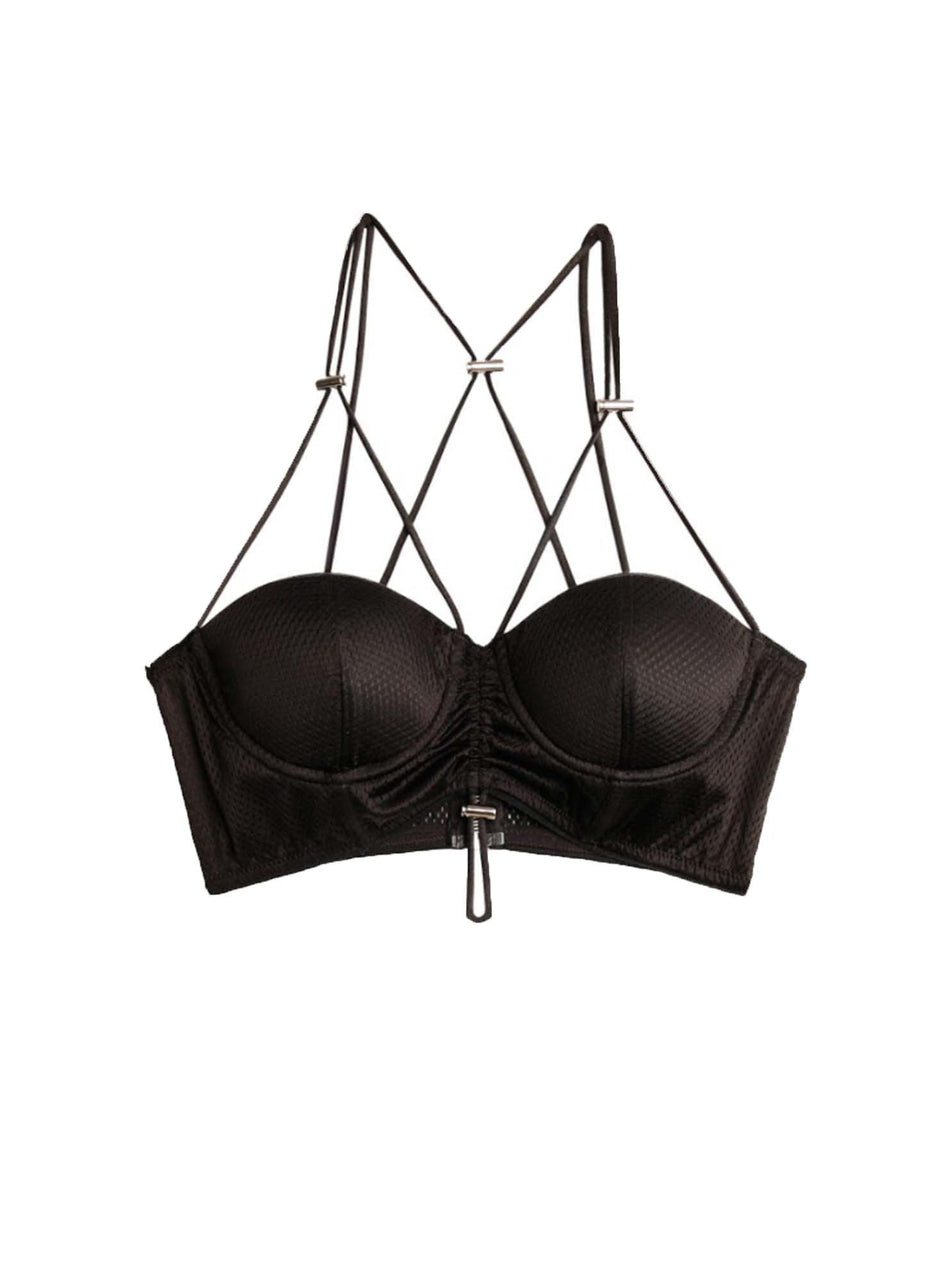 Black - Sporty Bra Top | Fleur du Mal - DEMO