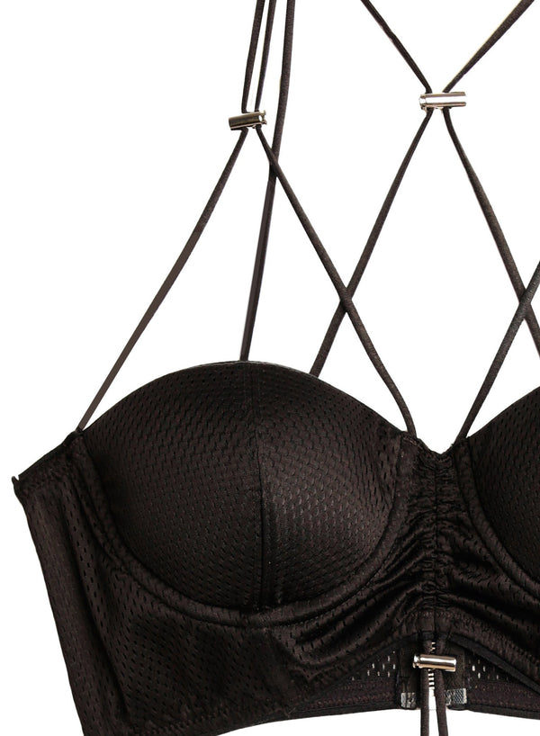 Black - Sporty Bra Top | Fleur du Mal - DEMO