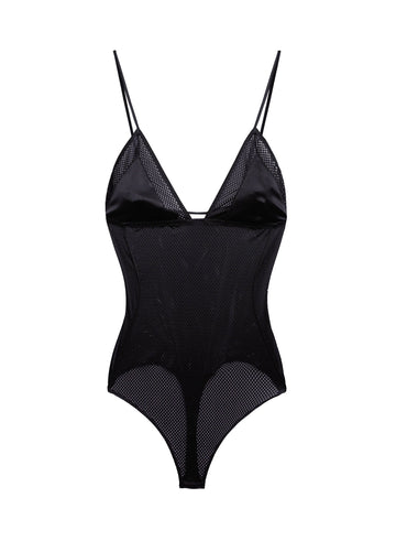 Black - Sporty Triangle Bodysuit | Fleur du Mal - DEMO