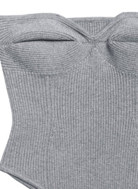 Strapless Knit Corset Top