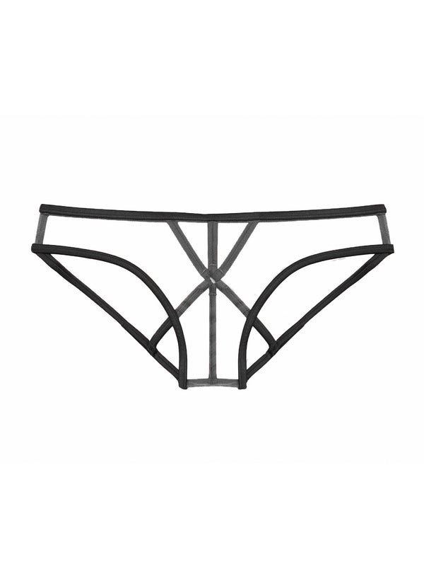 Black - Strappy Bondage Panty | Fleur du Mal - DEMO