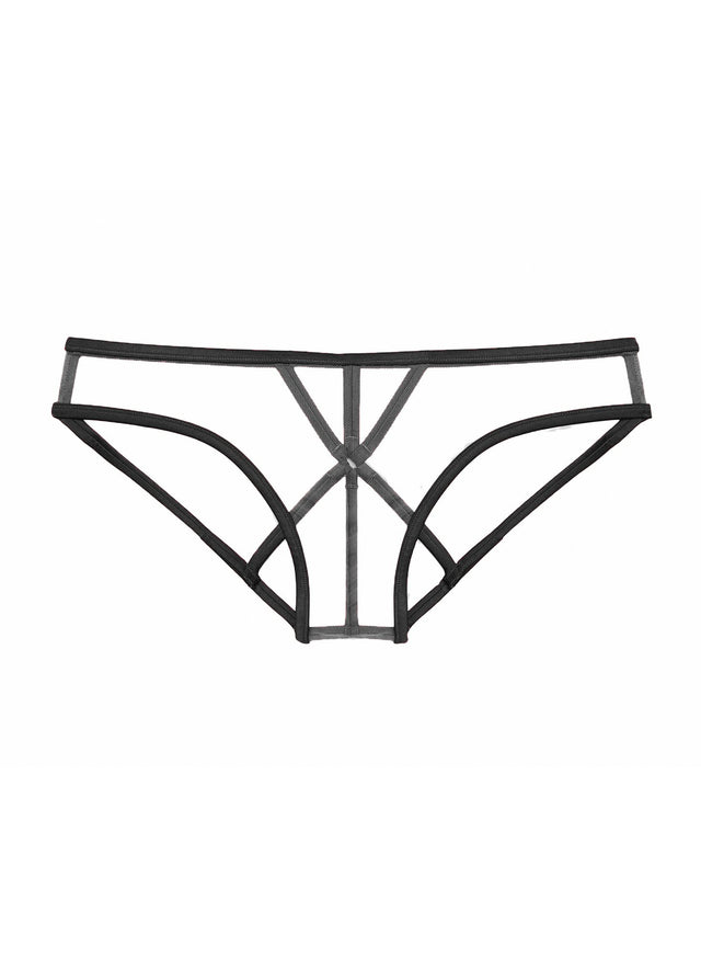Black - Strappy Bondage Panty | Fleur du Mal - DEMO