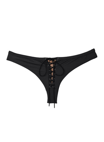 Black - Lace Back Bikini | Fleur du Mal - DEMO