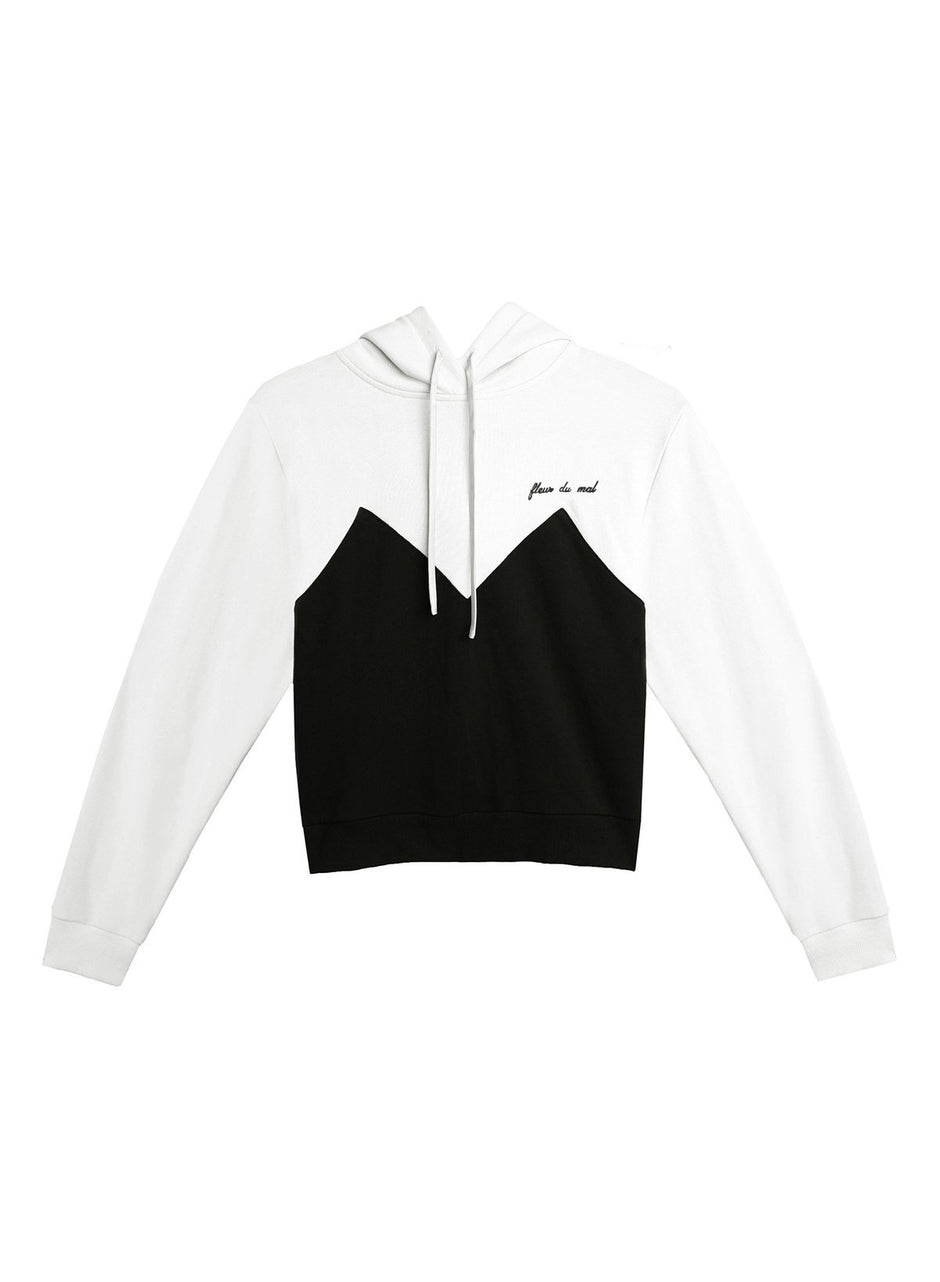 Ivory/black - Sweetheart Hoodie | Fleur du Mal - DEMO
