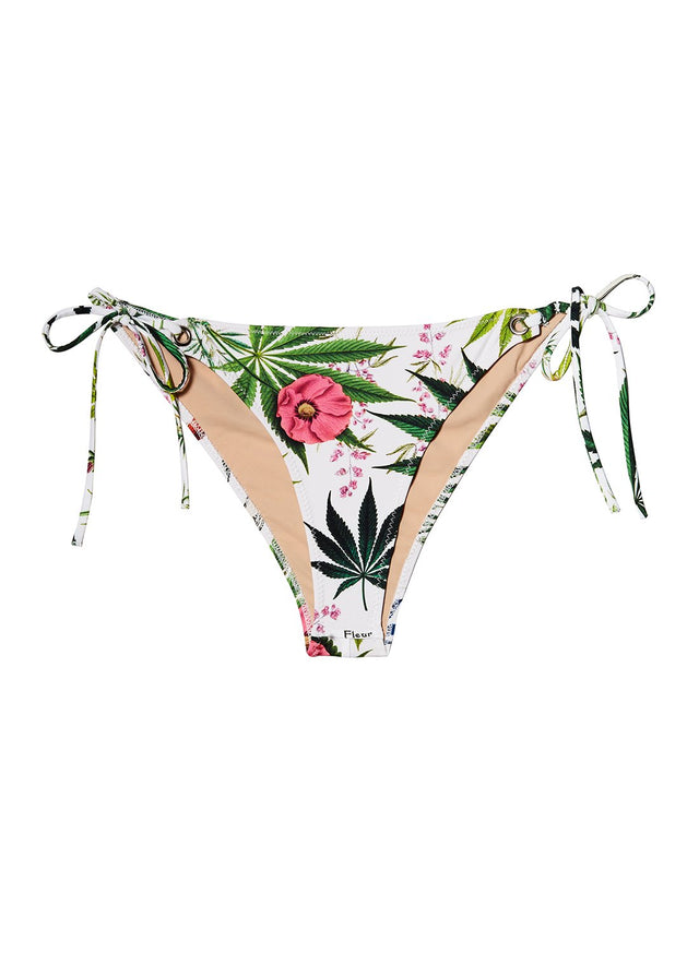 Fleur botanical - Grommet Tie Side Bikini Bottom | Fleur du Mal - DEMO