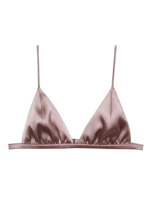 Tan - Luxe Triangle Bra | Fleur du Mal - DEMO