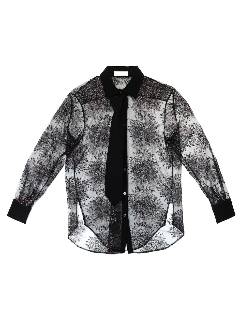 Black - Tie Me Up Shirt | Fleur du Mal - DEMO