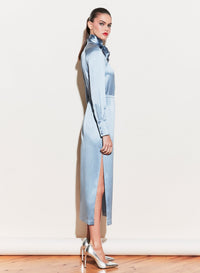 Tie Neck Décolleté Dress