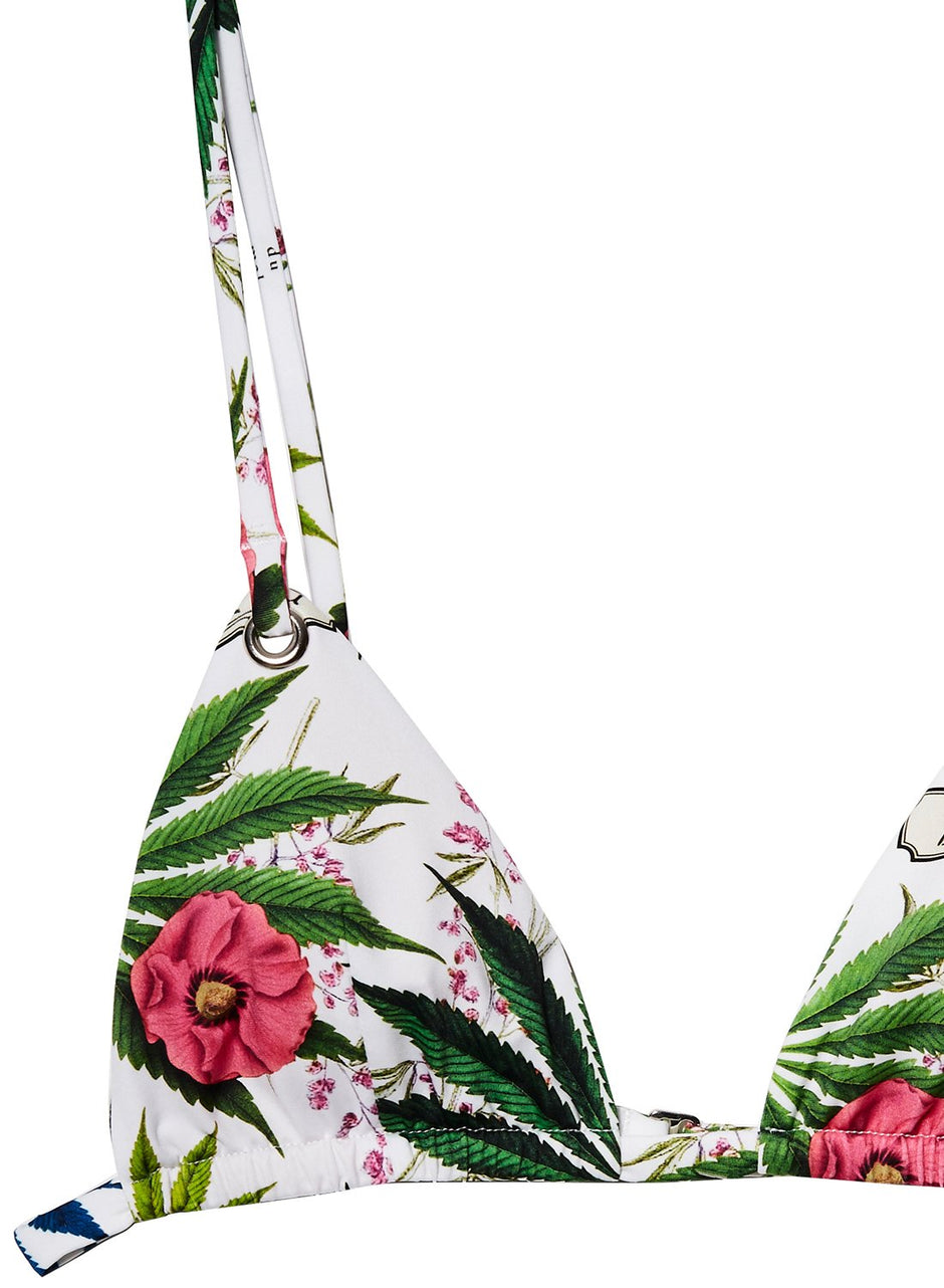 Fleur botanical - Triangle Bikini Top | Fleur du Mal - DEMO