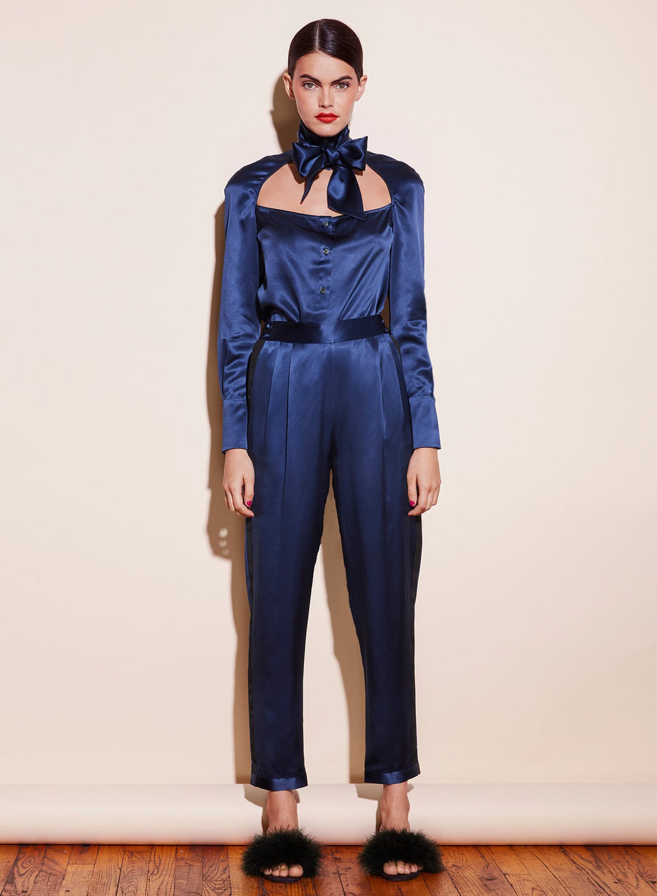 Indigo - Tuxedo Pants | Fleur du Mal - DEMO