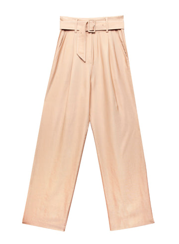 Safari - Twill Belted Trouser | Fleur du Mal - DEMO