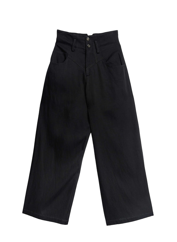 Black - Twill High Waist Jean | Fleur du Mal - DEMO