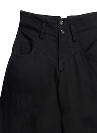 Twill High Waist Jean