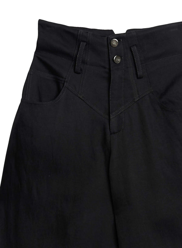 Black - Twill High Waist Jean | Fleur du Mal - DEMO